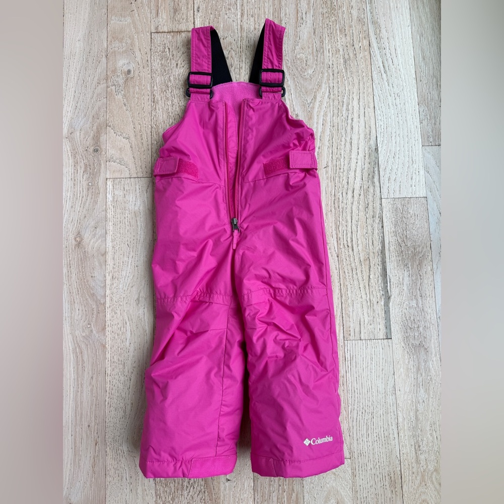 Columbia Girls Pink Snow Ski Waterproof Bib Overalls 2T